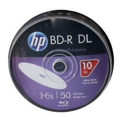 Hp Blu-Ray Bd-R 6X 50Gb 10Lu Cake Box Prıntable Baskı - Hp