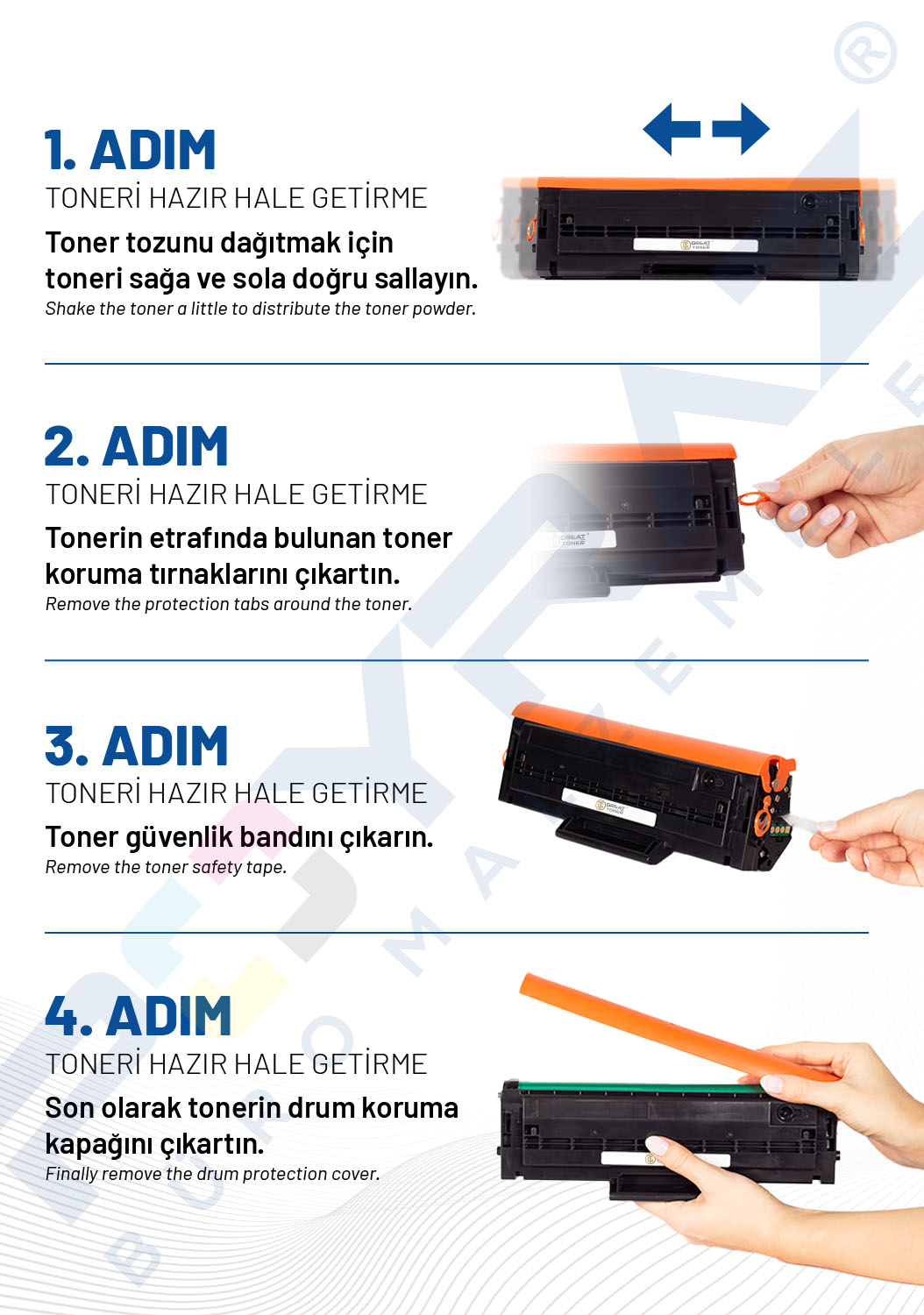 Toneri Hazırlama Adımları