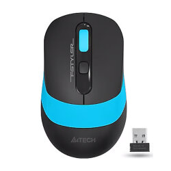A4 Tech FG10 Siyah-Mavi Optik Kablosuz Mouse - A4 TECH