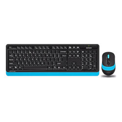 A4 Tech FG1010 Siyah-Mavi Q Kablosuz Klavye Mouse Seti - A4 TECH