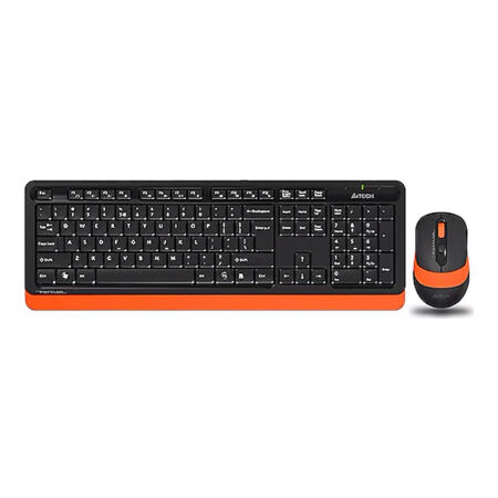 A4 Tech FG1010 Siyah-Turuncu Q Kablosuz Klavye Mouse Seti - 1