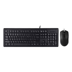A4 Tech KR-9276 Siyah Kablolu Klavye Mouse Seti - A4 Tech | Poyraztoner.com