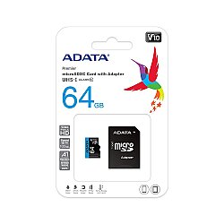 Adata 64 GB Premier microSDHC Card with Adapter - Adata