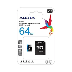 Adata 64 GB Premier microSDHC Card with Adapter - Adata