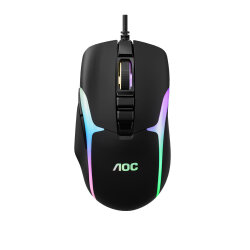 AOC GM190B-LA Kablolu RGB Gaming Mouse - Çok Renkli - AOC