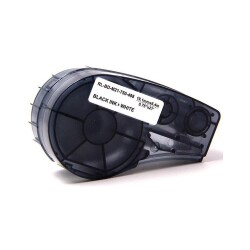Brady M21-750-488 Equivalent Label Cassette White Over Black 19.1mm x 6.4m - Brady