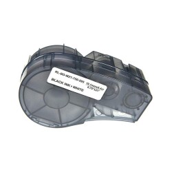 Brady M21-750-595 Equivalent Label Cassette White Over Black 19.1mm x 6.9m - Brady