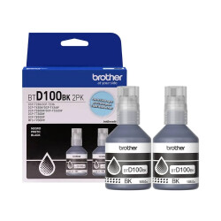 Brother BTD100BK Siyah Orijinal Mürekkep 2' li Paket - Brother