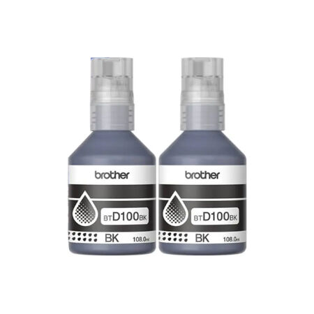 Brother BTD100BK Siyah Orijinal Mürekkep 2' li Paket - 2