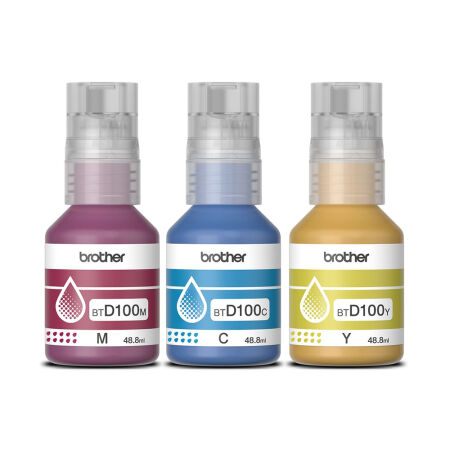 Brother BTD100CL 3 Colour Original Ink Pack - 2