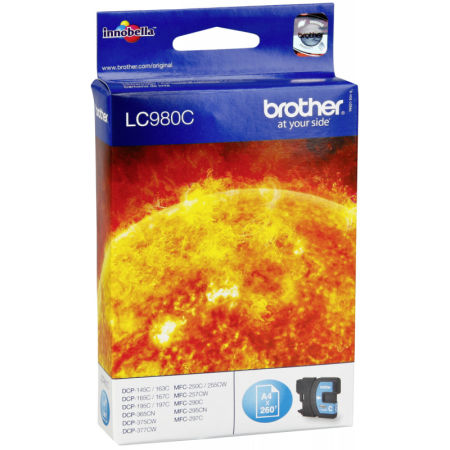 Brother LC38-LC980 Mavi Orjinal Kartuş - 1