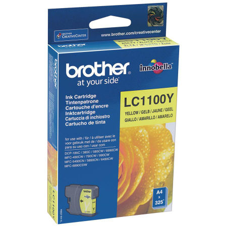 Brother LC67-LC1100 Sarı Orjinal Kartuş - 1