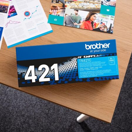 Brother TN-421 Mavi Orijinal Toner - 2