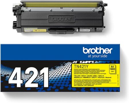 Brother TN-421 Sarı Orijinal Toner - 1