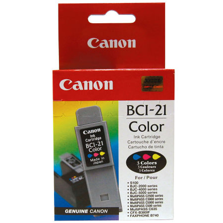 Canon BCI-21 Renkli Orjinal Kartuş - 1