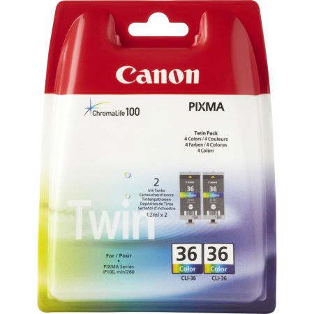 Canon CLI-36/1511B018 Renkli Orjinal Kartuş İkili Paket - 1
