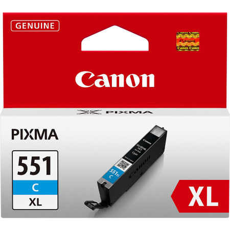 Canon CLI-551XL/6444B001 Mavi Orjinal Kartuş Yüksek Kapasiteli - 1