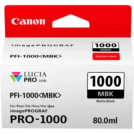Canon PFI-1000MBK/0545C001 Mat Siyah Orjinal Kartuş - 1