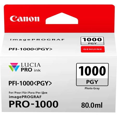 Canon PFI-1000PGY/0553C001 Foto Gri Orjinal Kartuş - 1