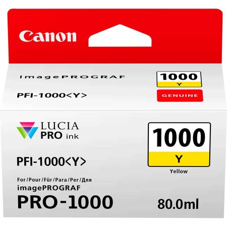 Canon PFI-1000Y/0549C001 Sarı Orjinal Kartuş - 1