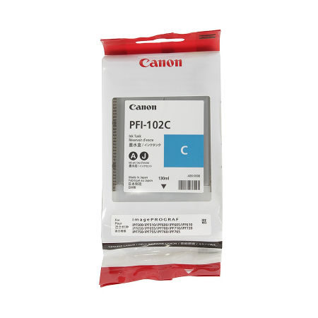 Canon PFI-102C/0896B001 Mavi Orjinal Kartuş - 1