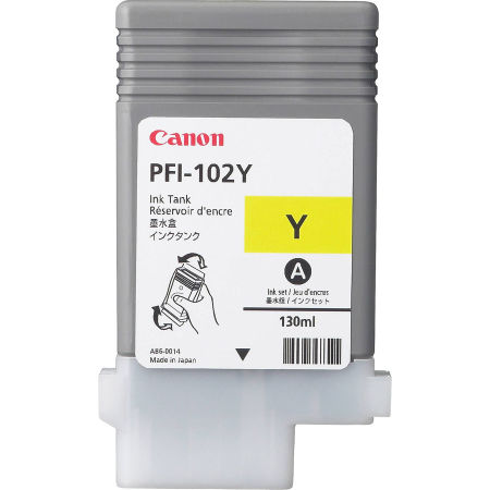 Canon PFI-102Y/0898B001 Sarı Orjinal Kartuş - 2