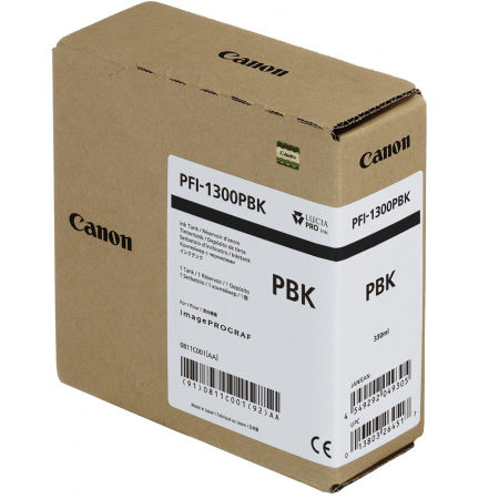 Canon PFI-1300PBK/0811C001 Foto Siyah Orjinal Kartuş - 1