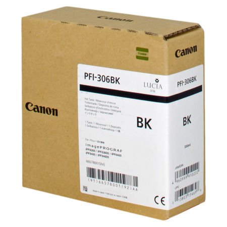 Canon PFI-306BK/6657B001 Siyah Orjinal Kartuş - 1