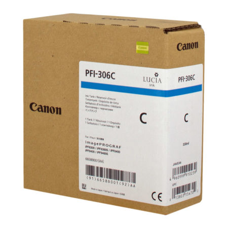 Canon PFI-306C/6658B001 Mavi Orjinal Kartuş - 1