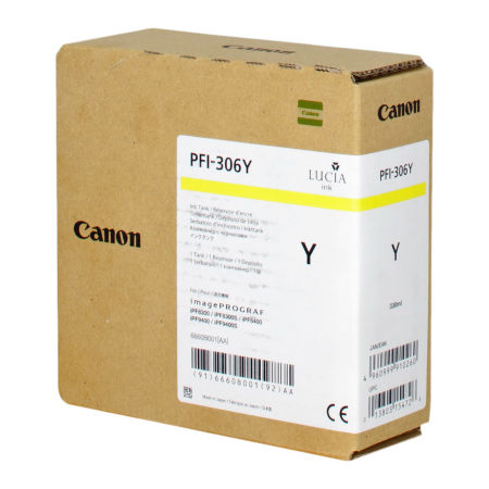 Canon PFI-306Y/6660B001 Sarı Orjinal Kartuş - 1