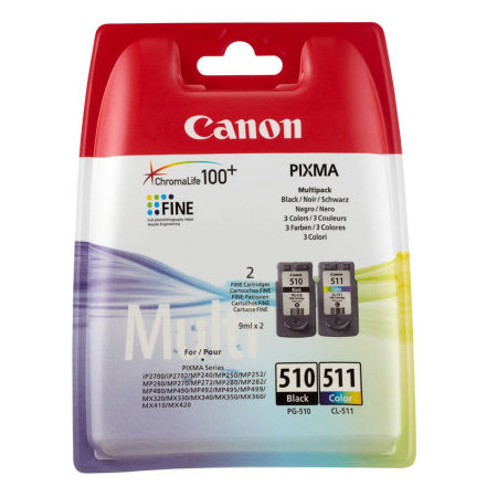 Canon PG-510/CL-511/2970B010 Orjinal Kartuş Avantaj Paketi - 1