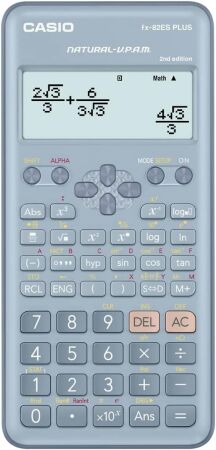 Casio FX-82ES Plus 2. Versiyon Mavi 252 Fonksiyonlu Bilimsel Hesap Makinesi - 1
