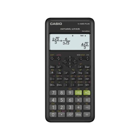 Casio FX-82ES Plus 2. Versiyon Siyah 252 Fonksiyonlu Bilimsel Hesap Makinesi - 1
