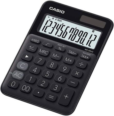 Casio MS-20UC-BK Siyah Masaüstü Hesap Makinesi - 1