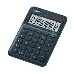 Casio MS-20UC-JBU Lacivert Desenli Masaüstü Hesap Makinesi - CASIO