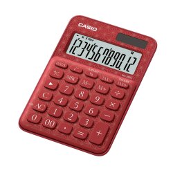 Casio MS-20UC-JRD Kırmızı Desenli Masaüstü Hesap Makinesi - CASIO