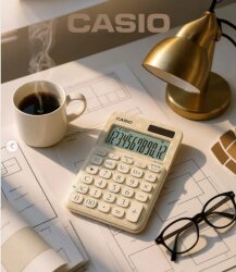 Casio MS-20UC-JWE Beyaz Desenli Masaüstü Hesap Makinesi - 3