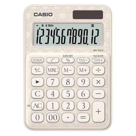 Casio MS-20UC-JWE Beyaz Desenli Masaüstü Hesap Makinesi - 2