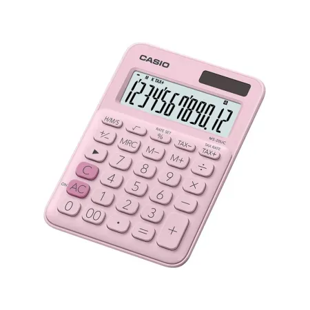 Casio MS-20UC-PK Açık Pembe Masaüstü Hesap Makinesi - 1