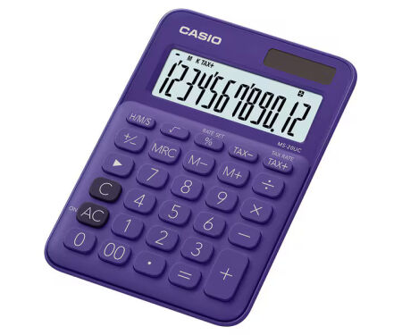 Casio MS-20UC-PL Mor Masaüstü Hesap Makinesi - 1