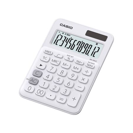 Casio MS-20UC-WE Beyaz Masaüstü Hesap Makinesi - 1