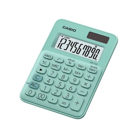 Casio MS-7UC-GN Yeşil Masaüstü Hesap Makinesi - 1