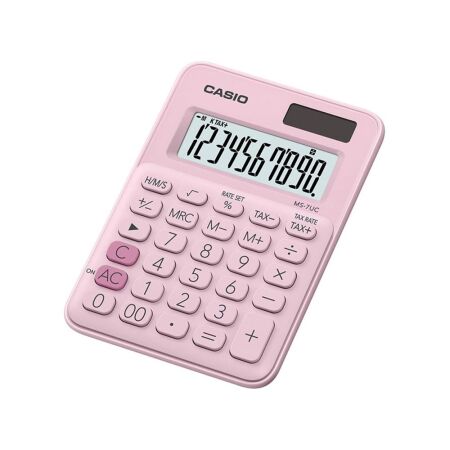 Casio MS-7UC-PK Açık Pembe Masaüstü Hesap Makinesi - 1