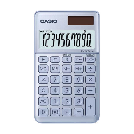 Casio SL-1000SC-BU Mavi Masaüstü Hesap Makinesi - 1