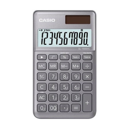 Casio SL-1000SC-GY Gri Cep Tipi Hesap Makinesi - 1