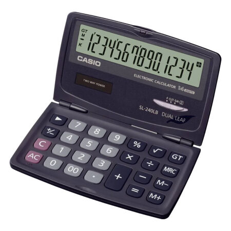 Casio SL-240LB Cep Tipi Hesap Makinesi - 1