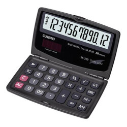 Casio SX-220 Siyah Cep Tipi Hesap Makinesi - CASIO
