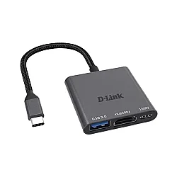 D-Link DUB-C103 USB Type-C to HDMI 4K ve USB 3.0 Çoklayıcı Adaptör - D-LİNK