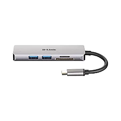 D-Link DUB-M530 Type-C 5’i 1 Arada HDMI Görüntü Aktarım ve SD/MicroSD Kart Okuyucu Adaptör - D-LİNK