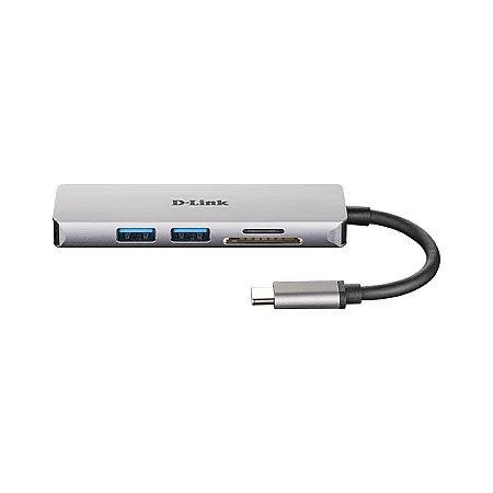 D-Link DUB-M530 Type-C 5’i 1 Arada HDMI Görüntü Aktarım ve SD/MicroSD Kart Okuyucu Adaptör - 1